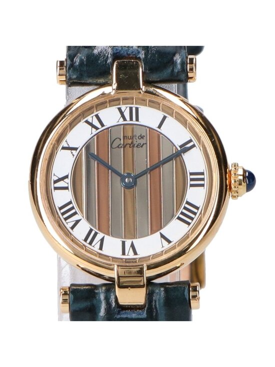 Cartier Polished 925 Must Vendeme Vermeil SM Center Trinity White Dial Quartz main image 4